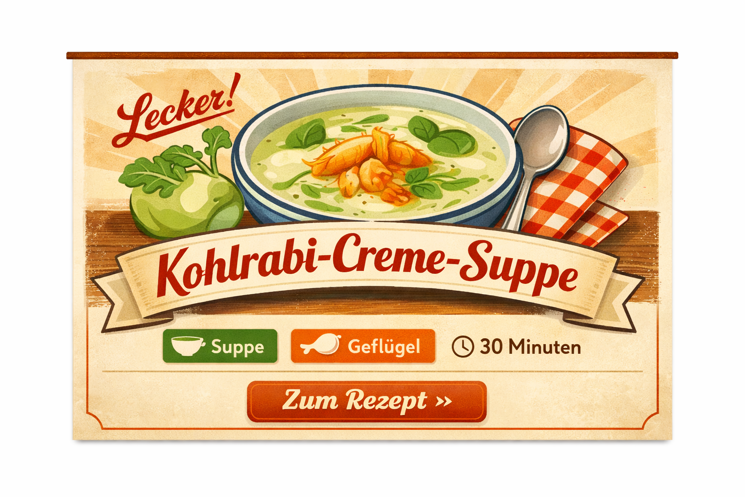 Kohlrabi-Creme-Suppe